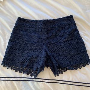 Loft Blue Lace Shorts